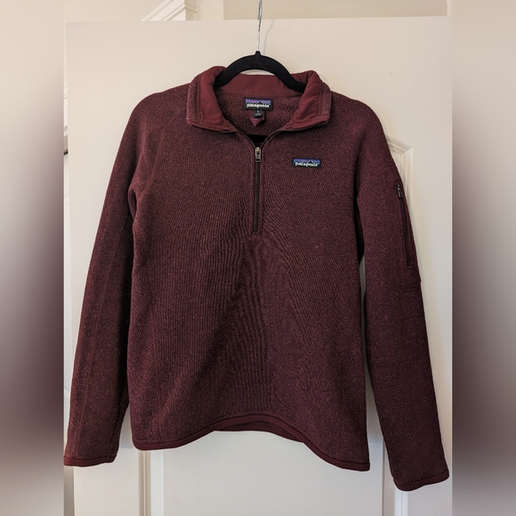 Maroon Patagonia Better Sweater Quarter Zip - Picture 1 of 3
